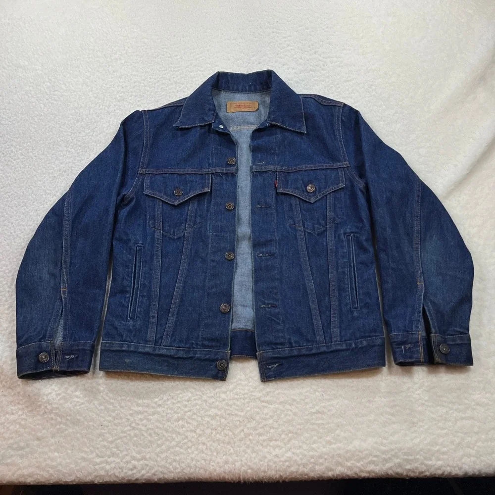Levis Denim Jacket Mens 36 Blue 70506-0216 Trucker Made in Canada Vintage 90s